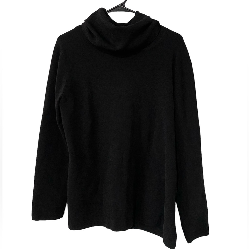 Coldwater Creek Black Turtleneck Sweater Top